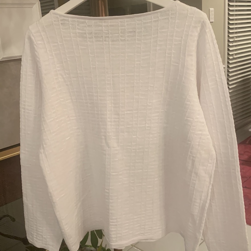 NWT EILEEN FISHER LINEN/COTTON BOXY TOP - Picture 4 of 9